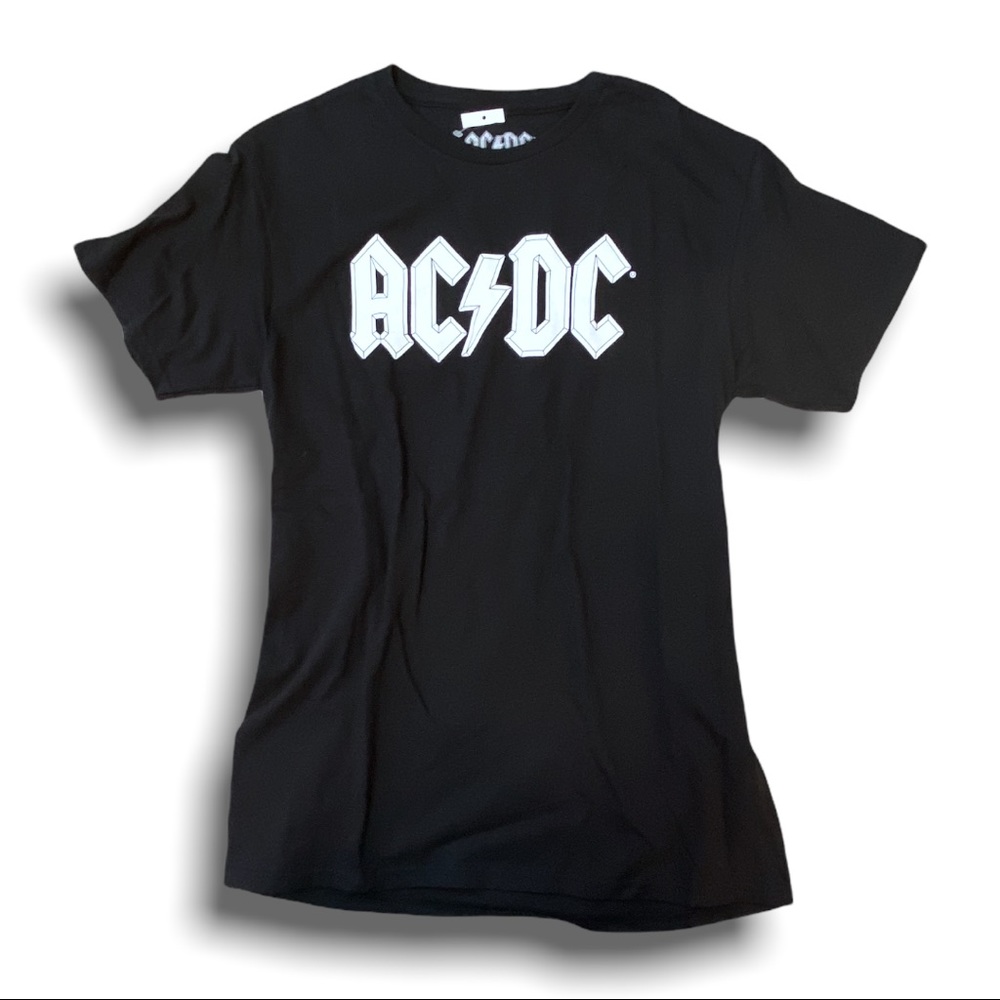 AC/DC *NEW* black tee band licensed concert tees all cotton